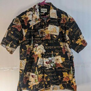 VINEYARDS OF CALIFORNIA Mens Hawaiian Style Shirt